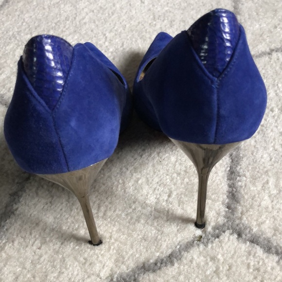 Sam Edelman blue suede heels - Picture 5 of 7